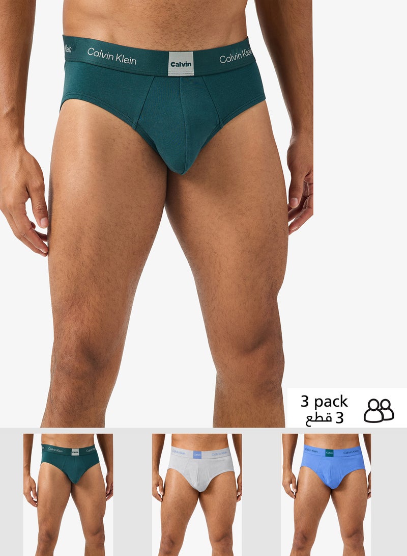 CALVIN KLEIN 3 Pack Briefs - Icon Logo Graphic - Image 5